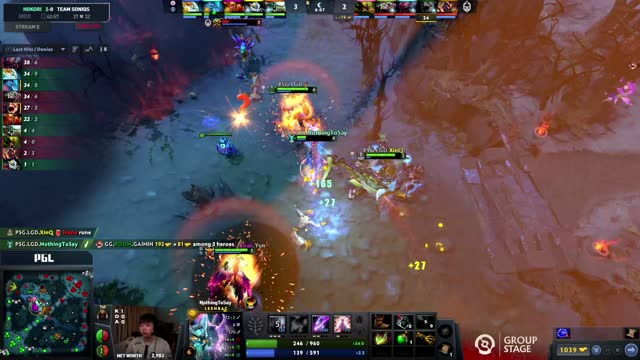 PSG.LGD.NothingToSay gets a double kill!