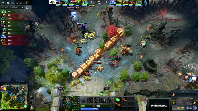 Secret.Puppey takes First Blood on Newbee.Faith!