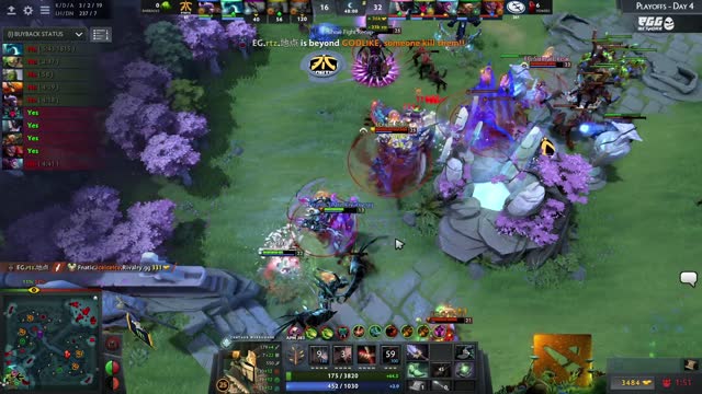 EG.Arteezy gets a triple kill!