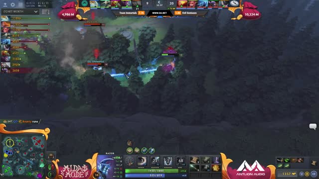 EG.Arteezy gets a double kill!