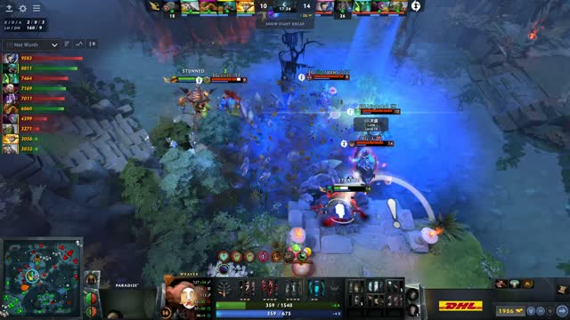 Arteezy gets a double kill!