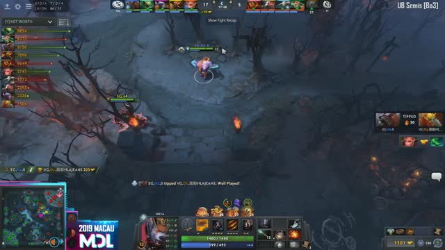 EG.Arteezy gets a double kill!