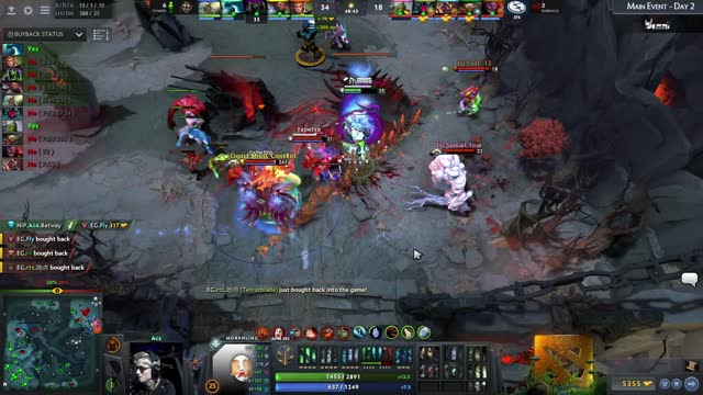 EG.Arteezy gets a double kill!