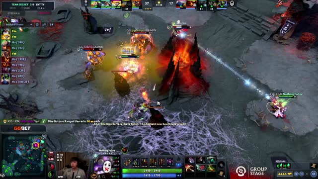 PSG.LGD.NothingToSay gets a double kill!