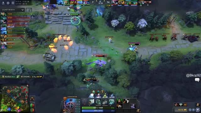 Newbee.Sccc gets a double kill!