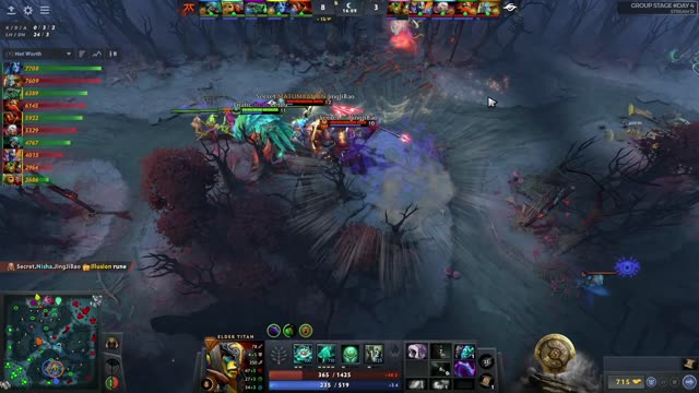 Secret.Puppey kills Fnatic.Raven!