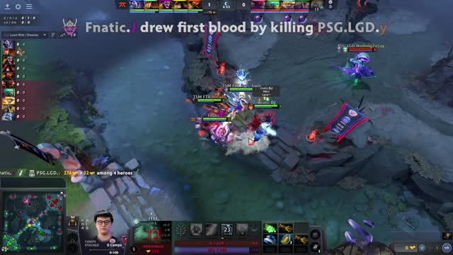 Fnatic.Jabz takes First Blood on PSG.LGD.y`!