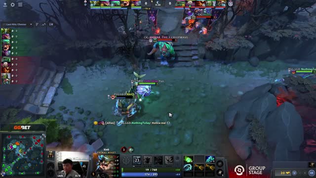 OG.bzm takes First Blood on PSG.LGD.XinQ!