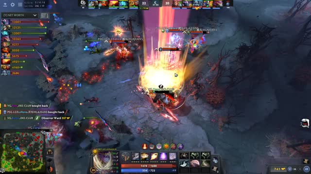 PSG.LGD.Maybe's ultra kill leads to a team wipe!