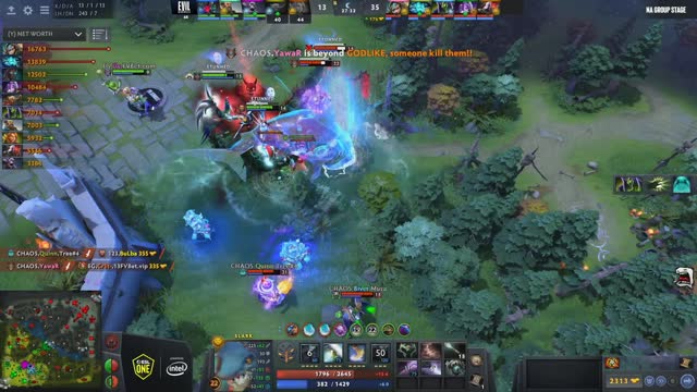 Newbee.Yawar's double kill leads to a team wipe!