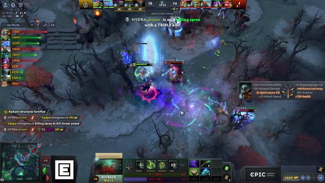 dream` gets a triple kill!