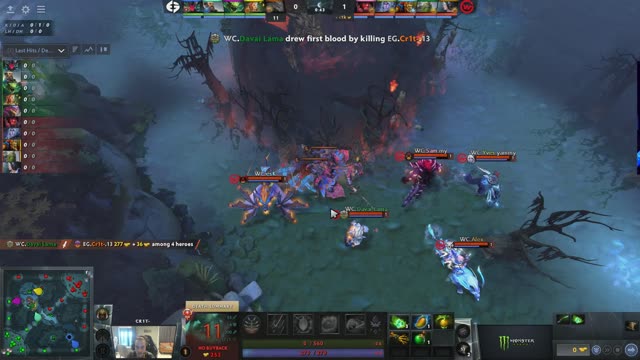 Davai Lama takes First Blood on EG.Cr1t-!