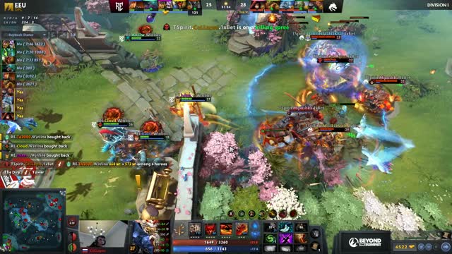 TSpirit.Collapse's double kill leads to a team wipe!