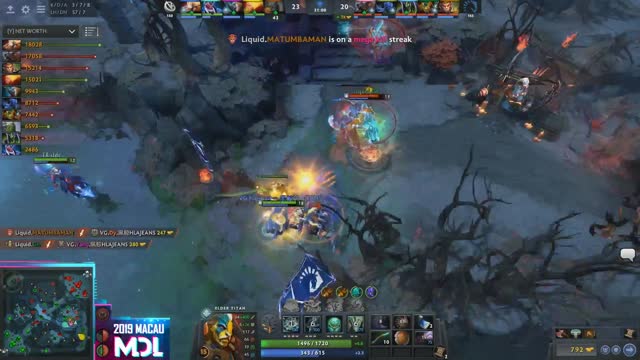 Liquid.MATUMBAMAN gets a double kill!