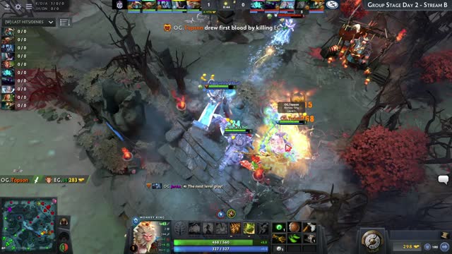 Topson takes First Blood on OG.s4!