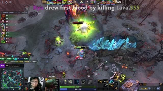 Luwei takes First Blood on 555!