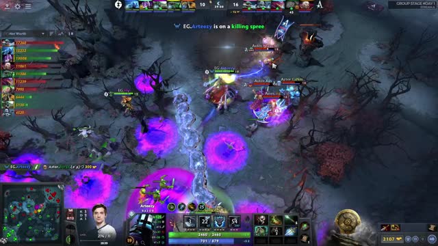 Arteezy gets a double kill!