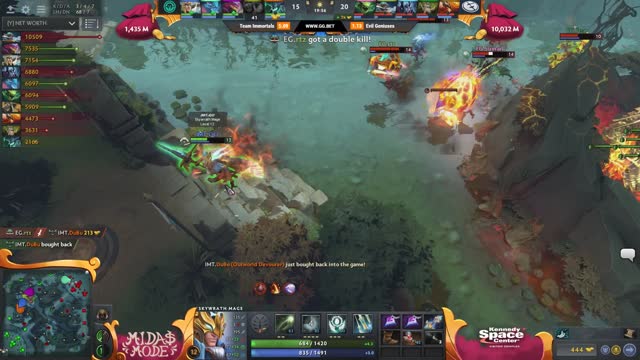 EG.Arteezy gets a double kill!