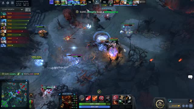 w33 gets a triple kill!