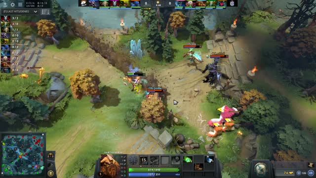 OG.JerAx takes First Blood on VP.Solo!