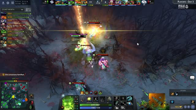 EG.Arteezy kills Fnatic.Universe!