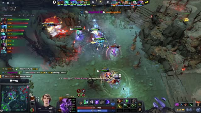 Arteezy gets a double kill!