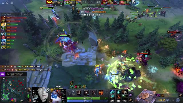 Arteezy's double kill leads to a team wipe!