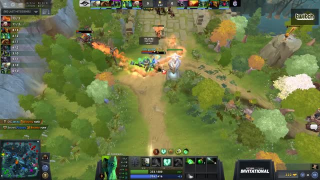 OG.JerAx takes First Blood on Secret.Fata!