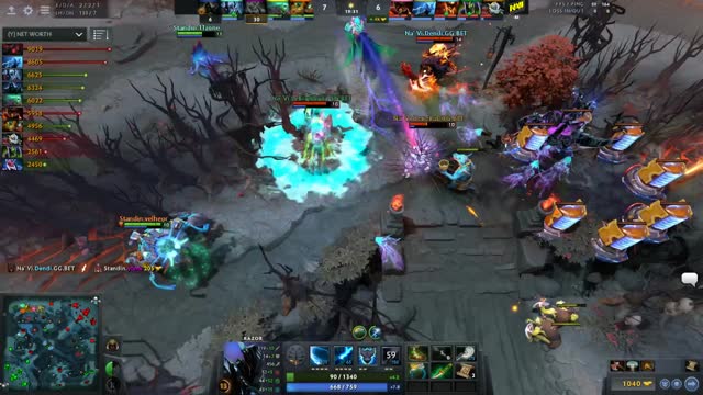 Na`Vi.Dendi gets a triple kill!