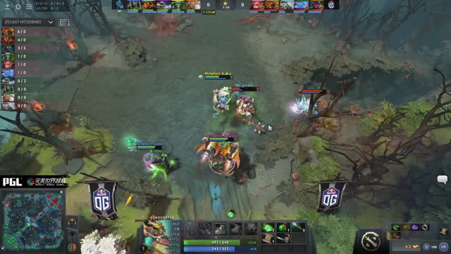 Newbee.Faith takes First Blood on OG.JerAx!