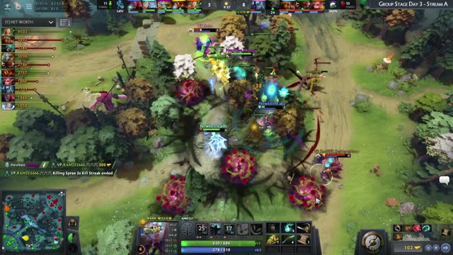 Newbee.uuu9/Moogy gets a double kill!