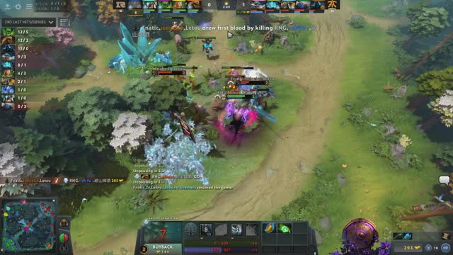 Fnatic.iceiceice takes First Blood on RNG.- ah fu -!