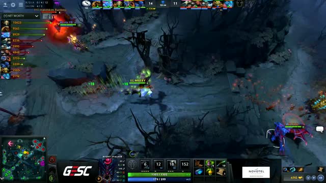 EG.Arteezy kills Handsken!