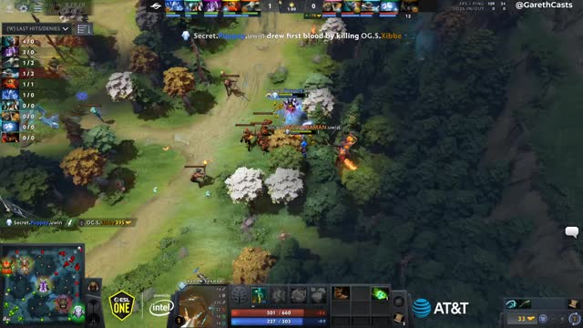 Secret.Puppey takes First Blood on ��.�!