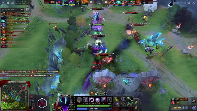 PSG.LGD.Maybe's double kill leads to a team wipe!