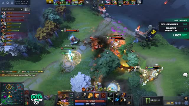 EG.Arteezy gets a double kill!