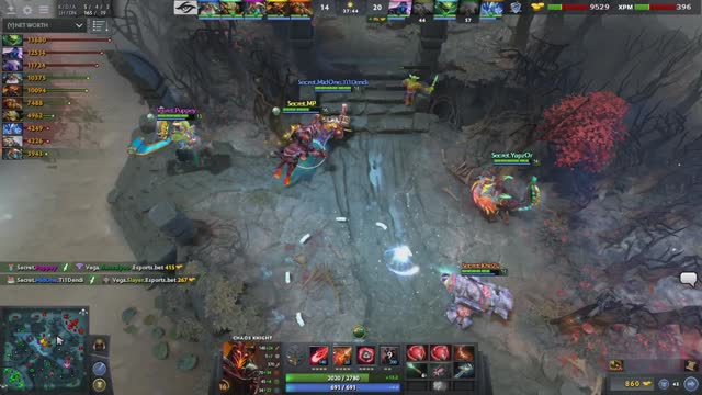 Puppey gets two kills!