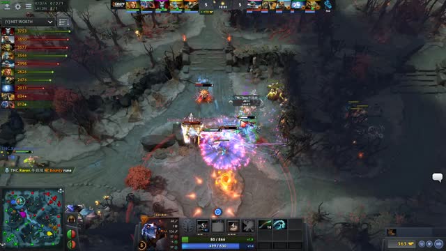 Newbee.uuu9/Moogy gets a double kill!