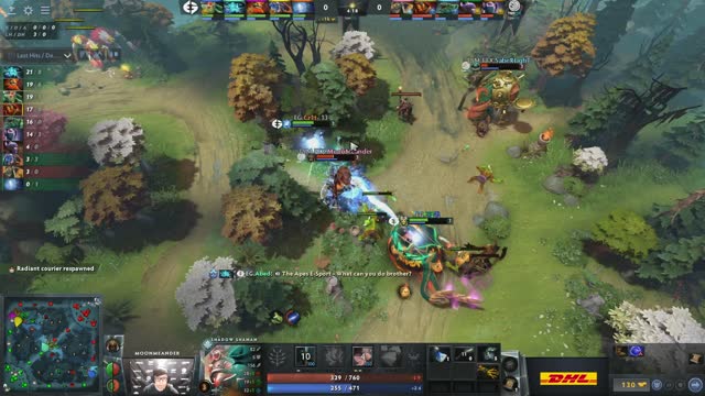 Arteezy takes First Blood on MoonMeander!