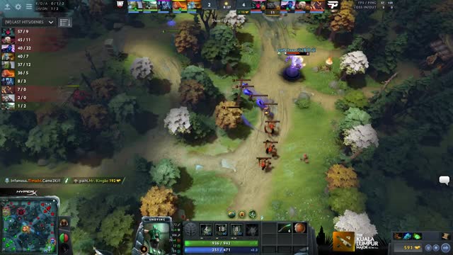 w33 gets a double kill!