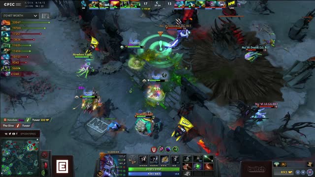 Newbee.Sccc gets a double kill!