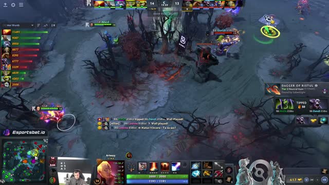 Arteezy kills Dendi!