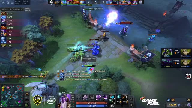 OG.Topson gets a double kill!