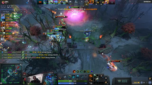 Fnatic.Raven's triple kill leads to a team wipe!