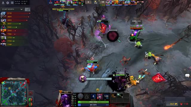 EHOME.Faith_bian's triple kill leads to a team wipe!