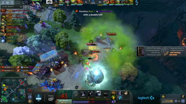 Newbee.Sccc gets a double kill!