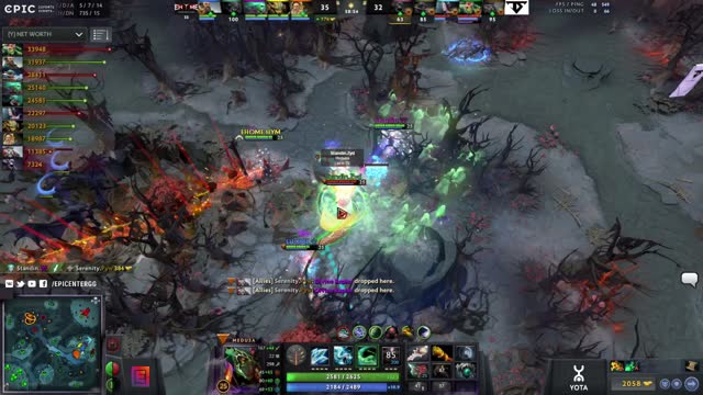 EHOME.Cty's double kill leads to a team wipe!