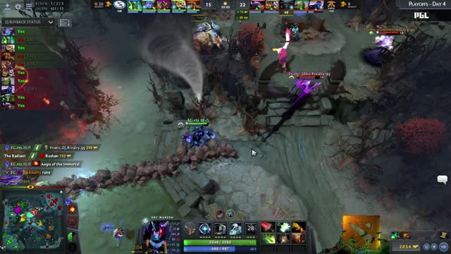 EG.Arteezy kills Fnatic.Dj!