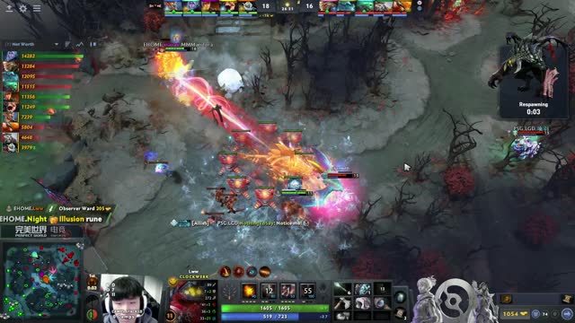 EHOME gets 2 kills!