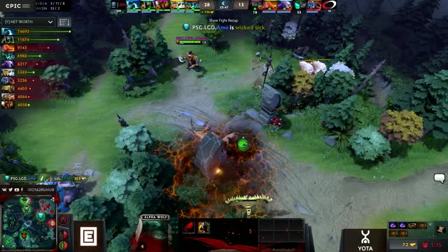 PSG.LGD gets 2 kills!